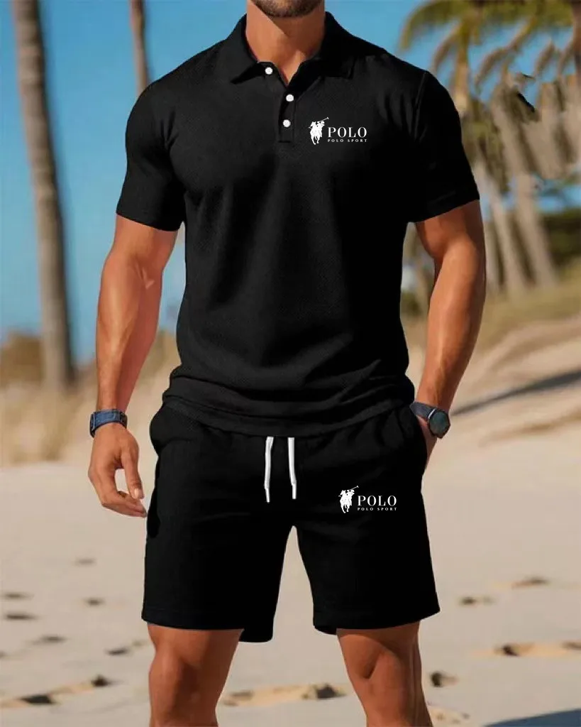 Men's Polo Shirt Set Summer Qu - Summer Clothing Office recensie en prijs