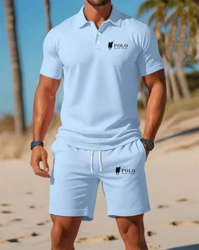 Men's Polo Shirt Set Summer Qu - Summer Clothing Office recensie en prijs