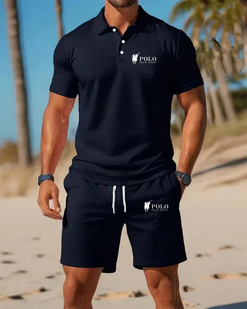 Men's Polo Shirt Set Summer Qu - Summer Clothing Office recensie en prijs
