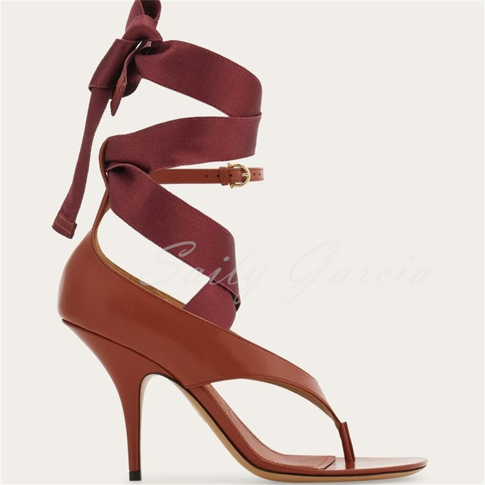 Brown Leather High Heel Flip F - Summer Clothing Fabric recensie en prijs
