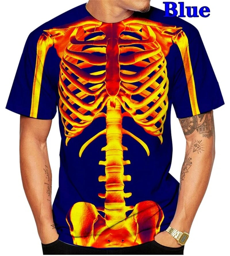 Horror Skull Skeleton Graphic  - Summer Rays Clothing recensie en prijs