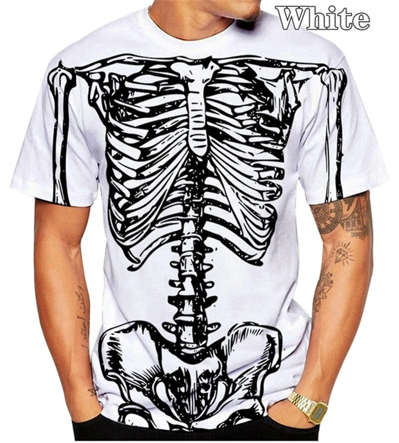 Horror Skull Skeleton Graphic  - Summer Rays Clothing recensie en prijs