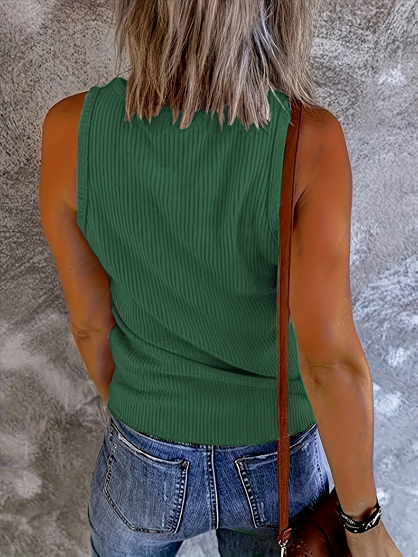 Plus Size Women Green Ribbed K - Summer Upf Clothing recensie en prijs