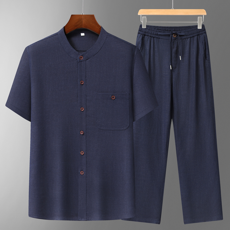 Men's Cotton Linen Tang Suit S - Summer Clothing Shops recensie en prijs