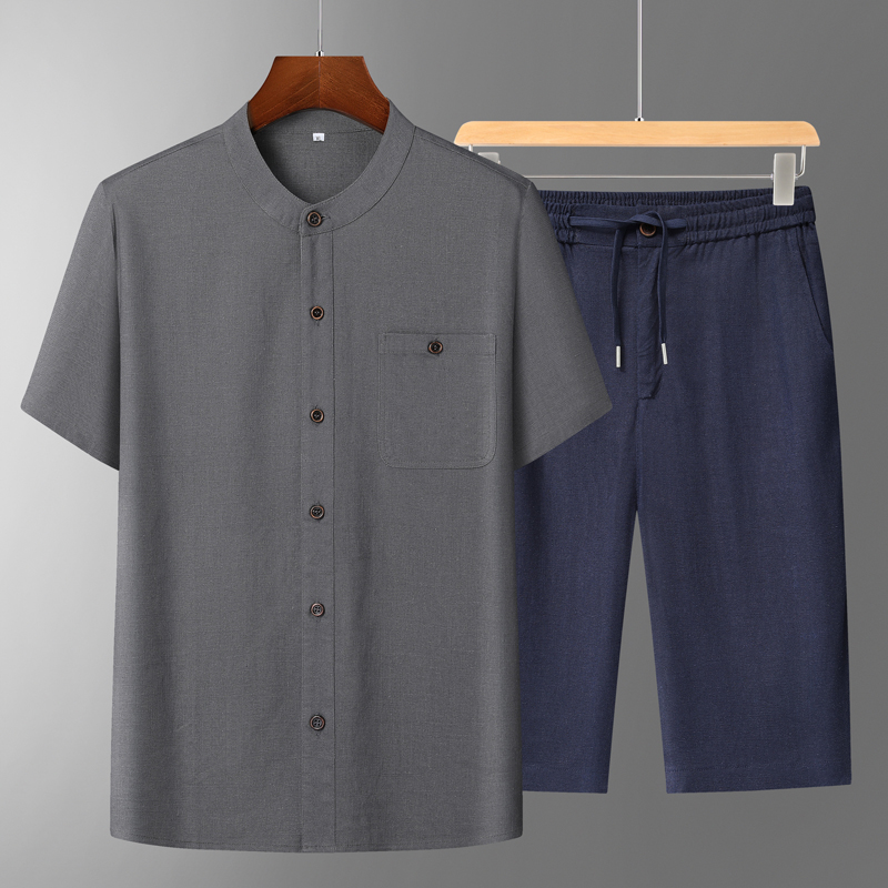 Men's Cotton Linen Tang Suit S - Summer Clothing Shops recensie en prijs